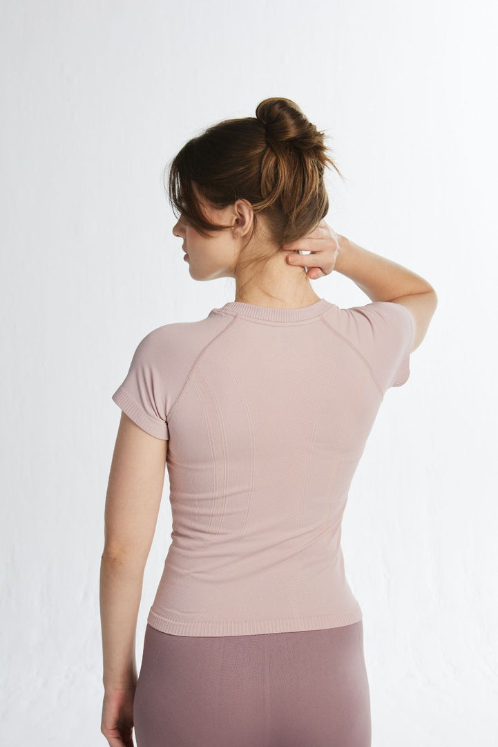 Blusa Essencial Manga Curta Rosa